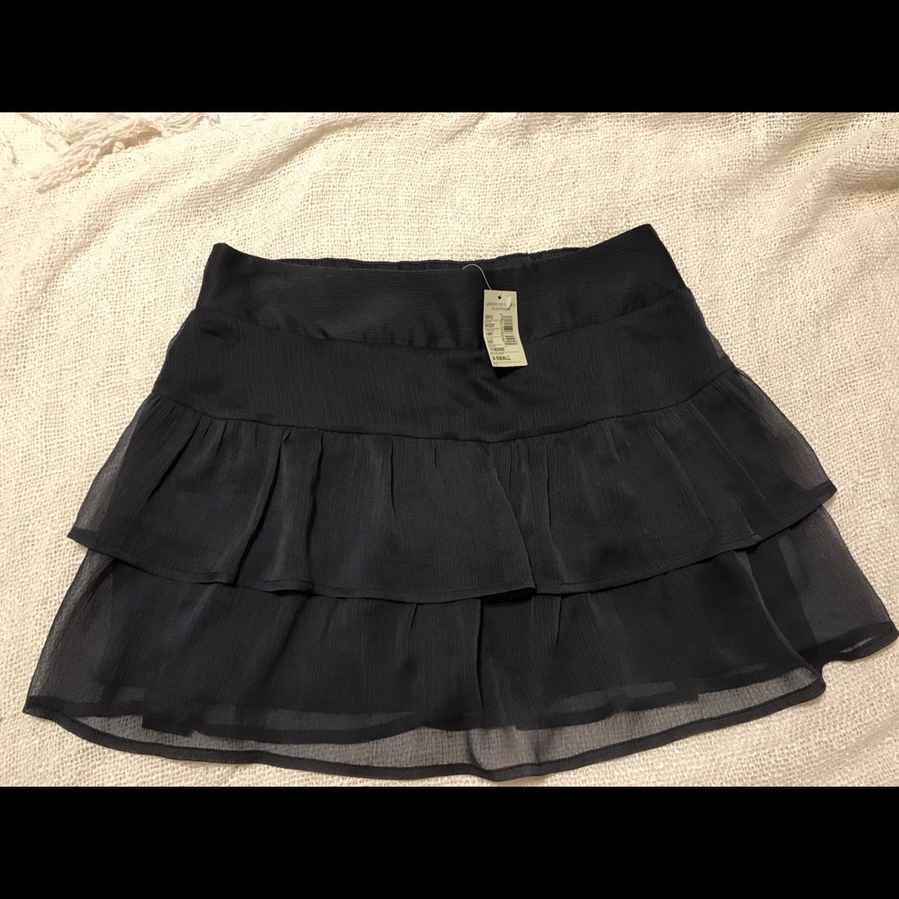 Gray Ruffle skirt